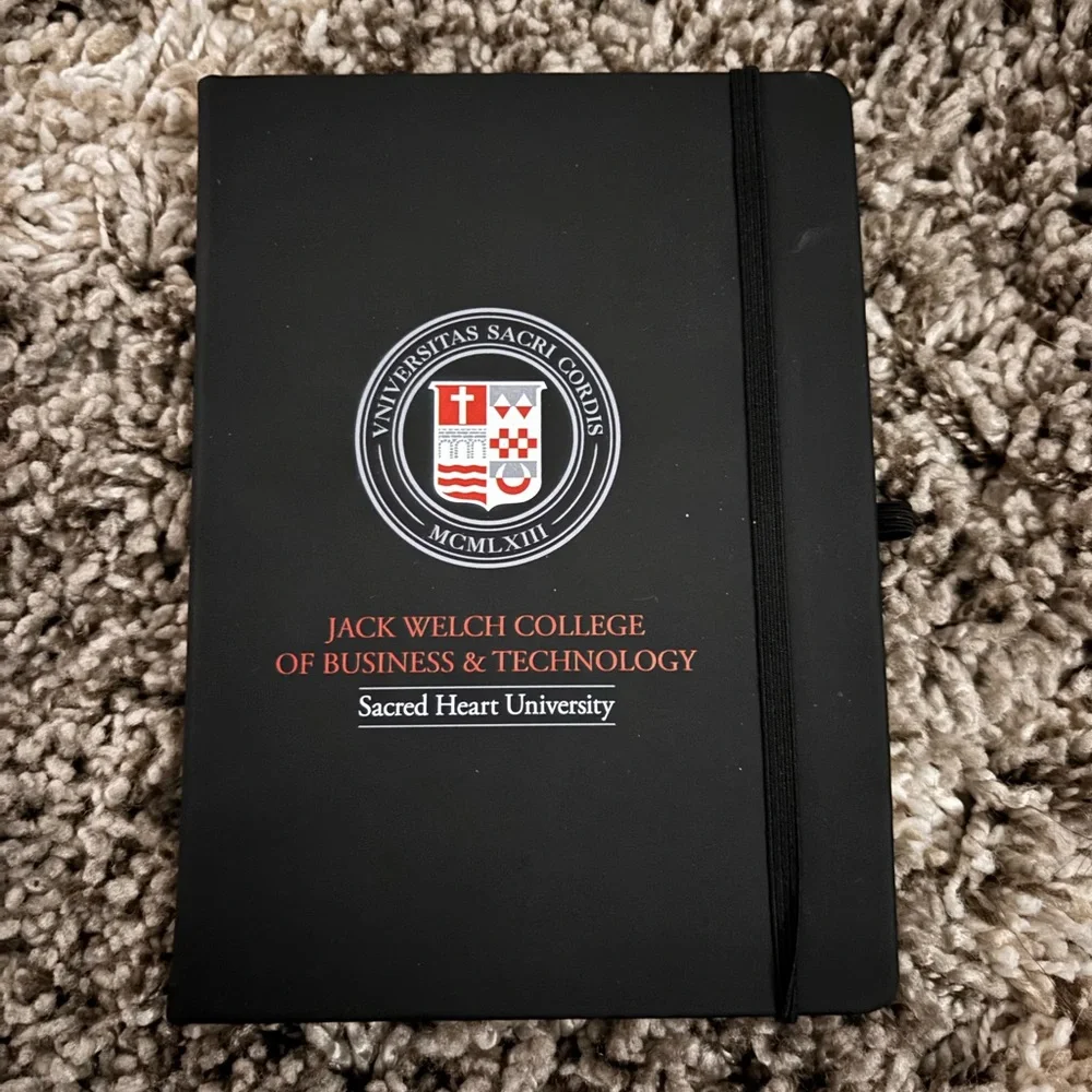 Sacred Heart University Jack Welch College of Business Black Small Notebook